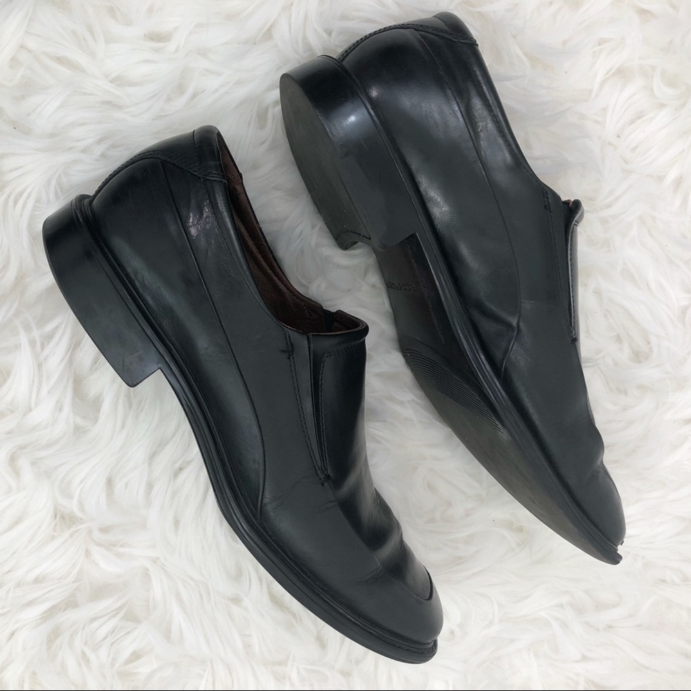 Rockport Mens Hancock Black Leather Loafer Shoes - Picture 4 of 8